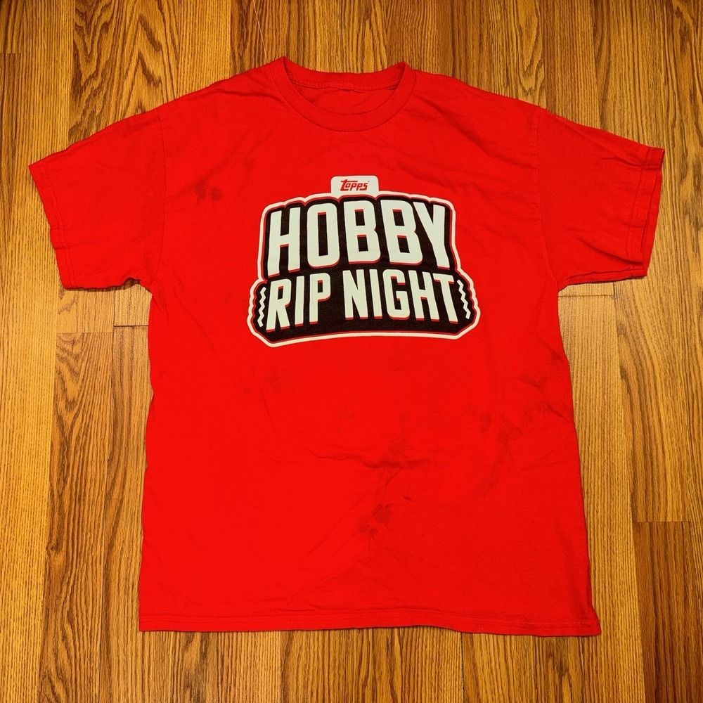 Topps Hobby Rip Night Red Shirt Men One Size